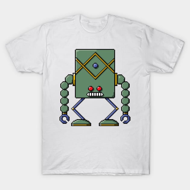 Pixel Robot 136 T-Shirt by Vampireslug